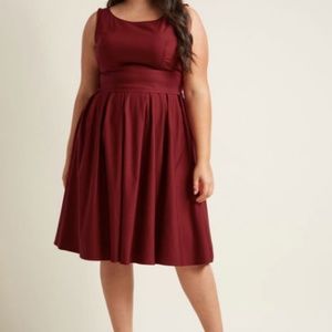 New Modcloth 4X Miss Lula Burgundy Red Dress